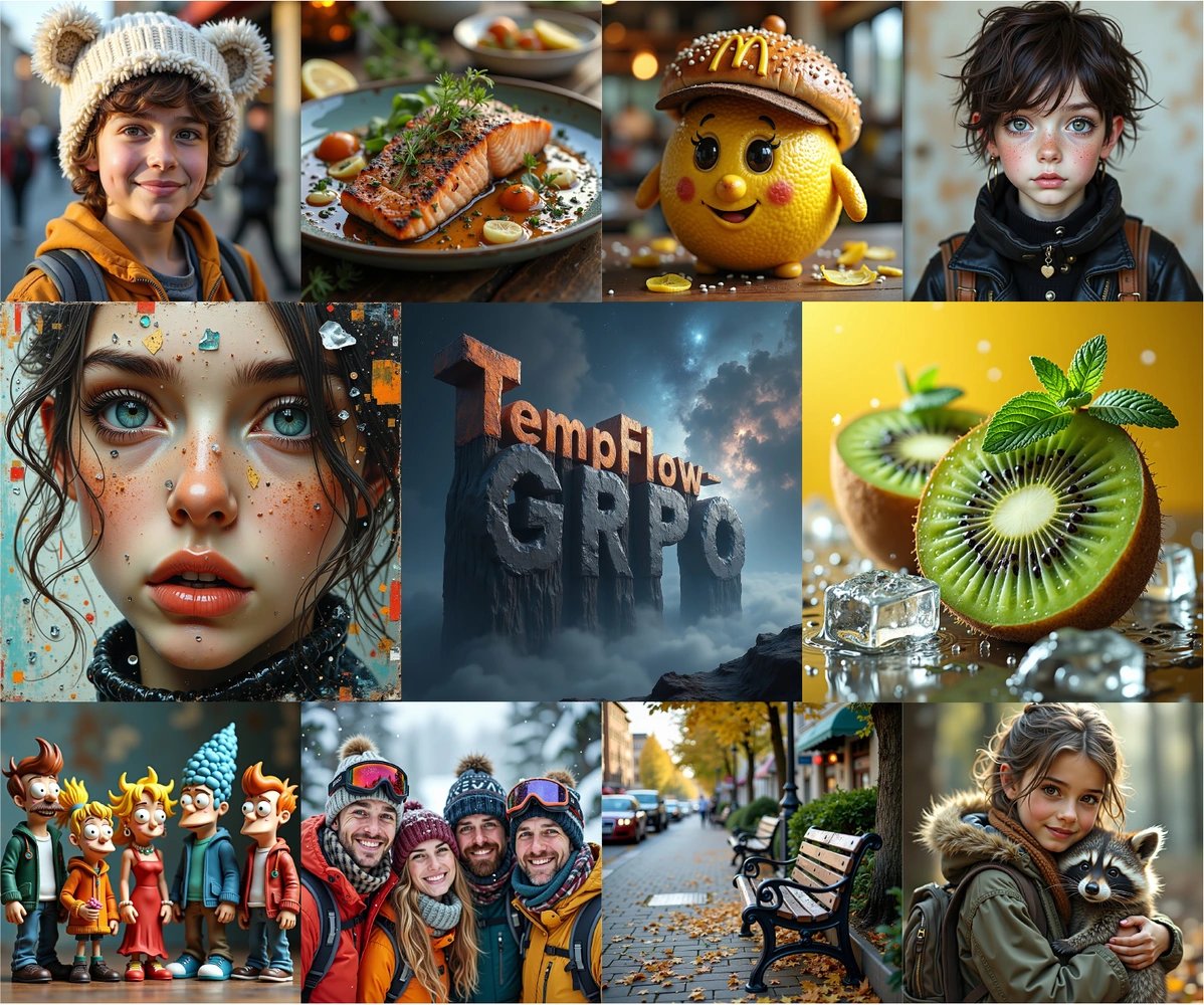 Images generated by TempFlow-GRPO with FLUX.1-dev.